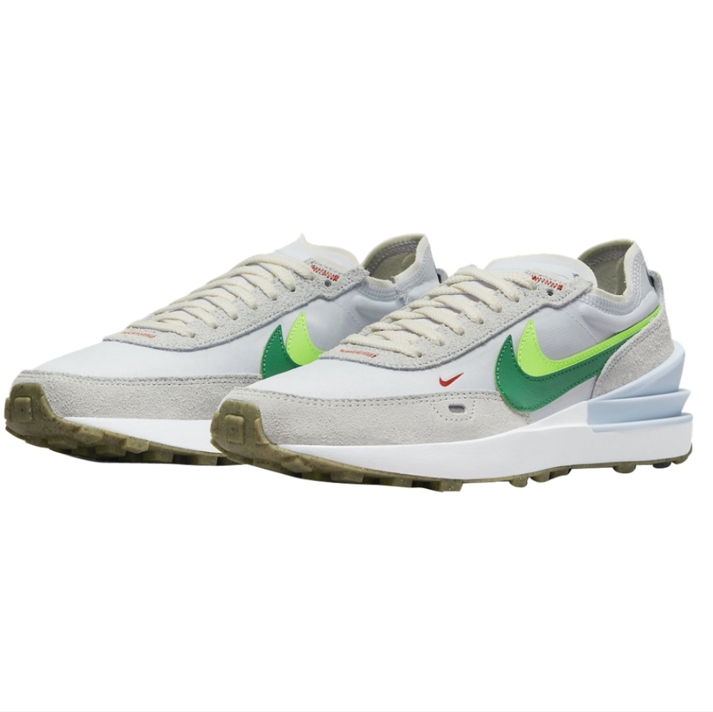 Nike Waffle One Double Swoosh Grey Green Men’s 8.5 DX4309-001